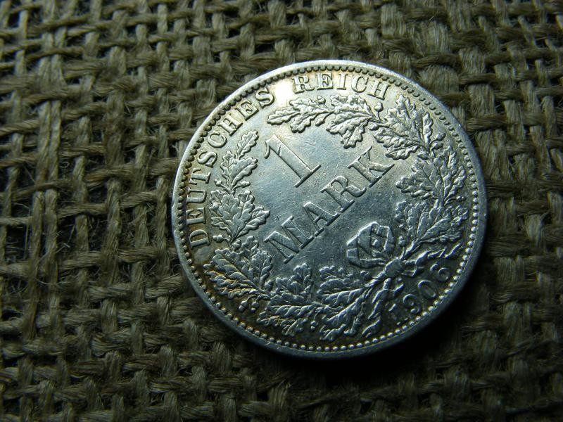Birodalmi ezüst 1 márka, 1906 A