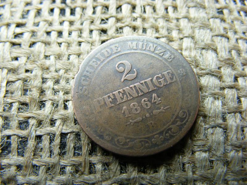 2 Pfennig, 1864 B, Németország