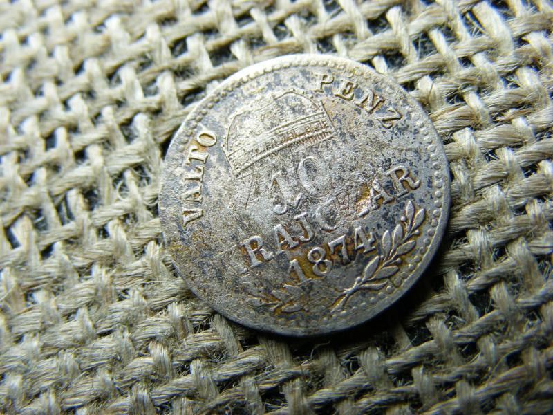 Ezüst 10 krajcár, 1874, ritkább