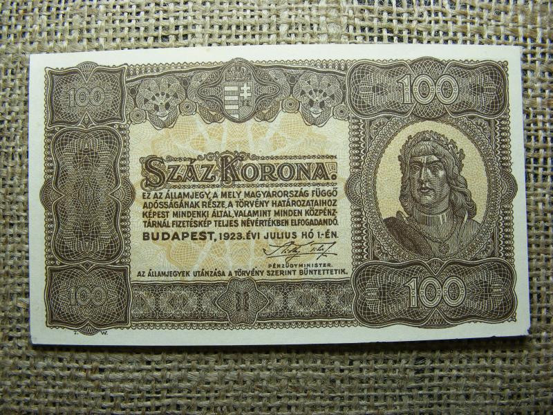 100 korona, 1923, Magyarország