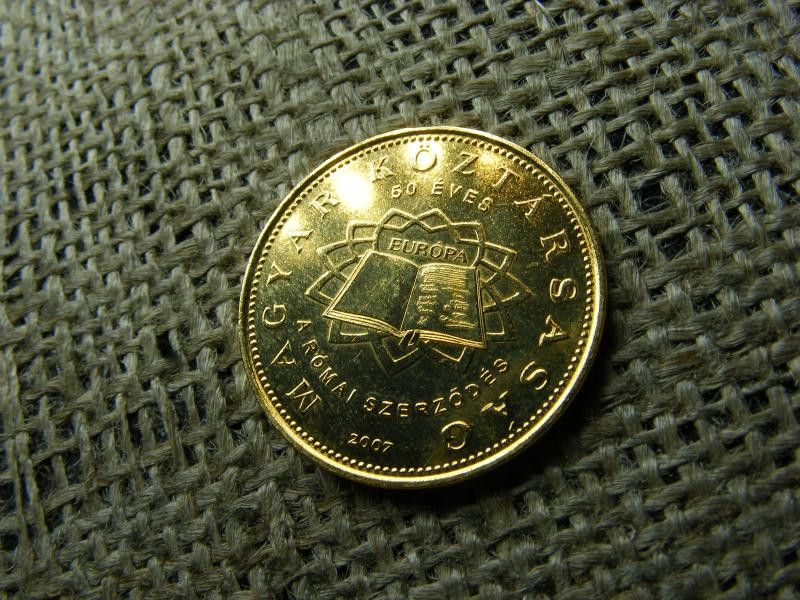 Aranyozott 50 forintos érme, 2007