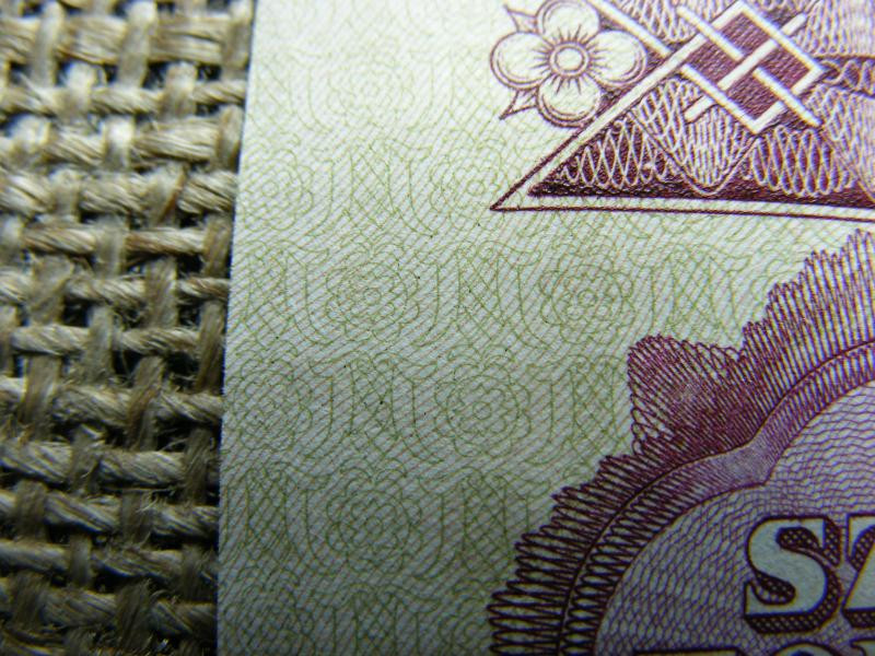 100 forintos bankjegy, 1984, fordított alapnyomat