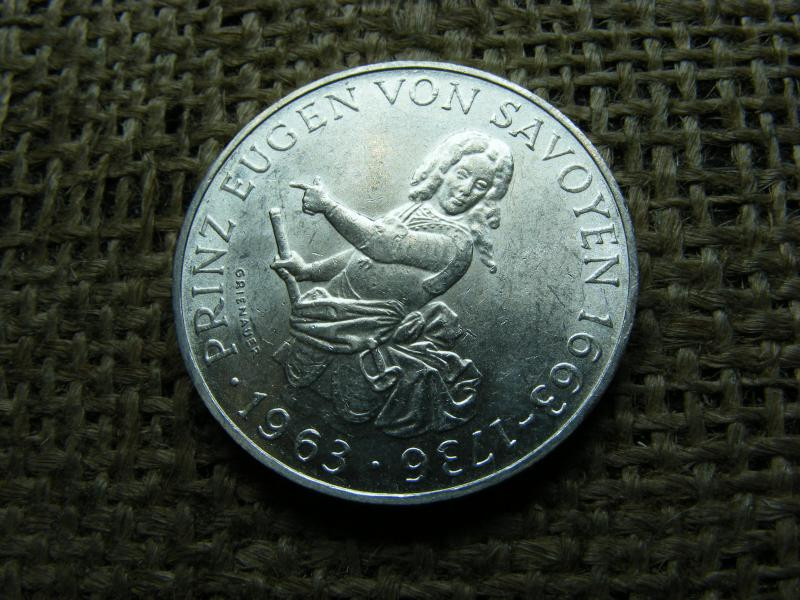 Ezüst 25 schilling, 1963, Ausztria