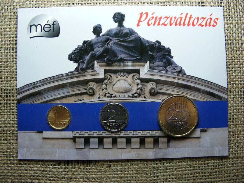 Pénzváltozás MÉF bliszter, 2009, 200 forint + 1-2 forint 2007