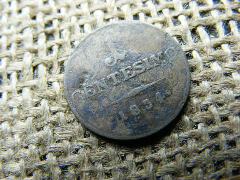 1 Centesimo, 1834 M, Ferenc József kori érme