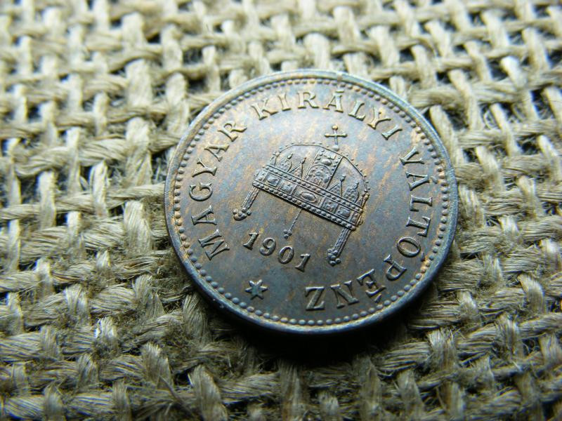 1 fillér, 1901, Korona
