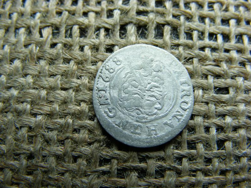 Lipót ezüst dénár, 1688