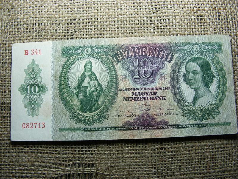 10 pengő, 1936, Magyarország