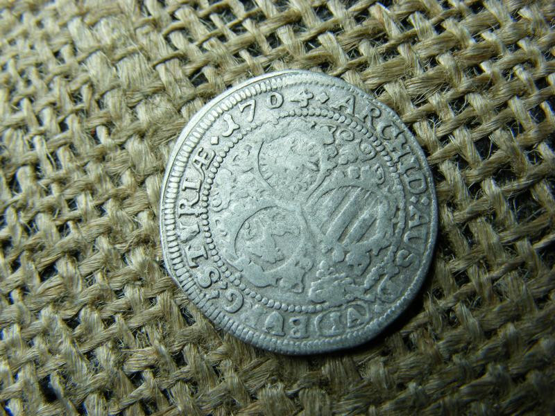 Lipót ezüst 3 krajcár, 1704, IA
