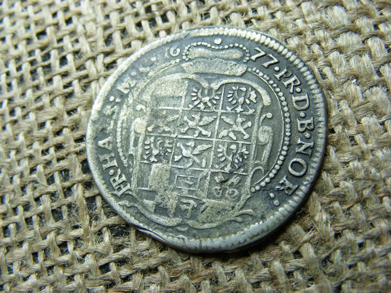 Ezüst 1/6 tallér, 1677, Habsburg