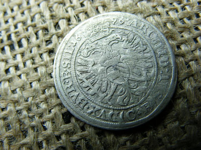 Lipót ezüst 3 krajcár, 1696 CB