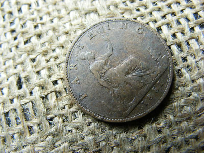 Angol Farthing érme, 1881