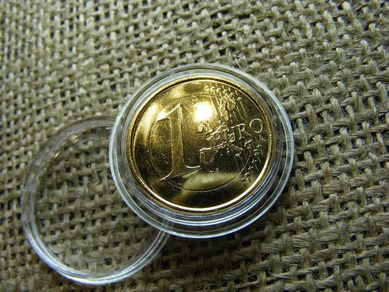 Aranyozott 1 euró érme, 2004