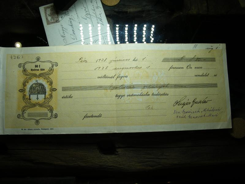 80 fillér, 1928, váltó, vízjeles papír