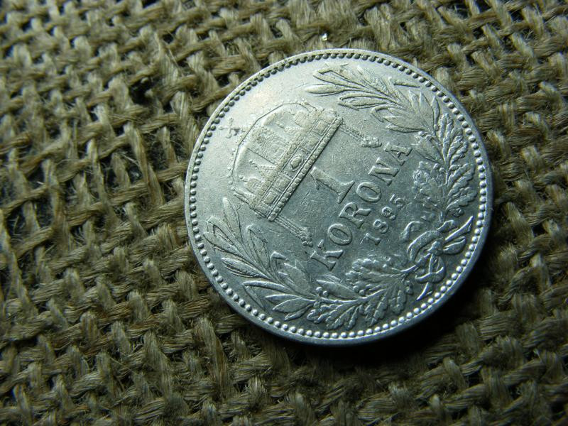 Ezüst 1 korona, 1895, KB