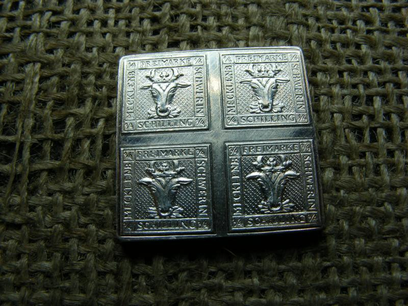 Színezüst Bika, 1/4 Schilling, Freimarke, bélyegérem