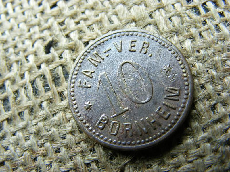 Hesse-Nassau Bornheim 10 Pfennig Token, zseton