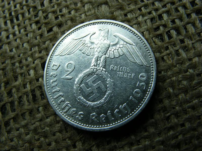 Birodalmi ezüst 2 márka, 1939, F