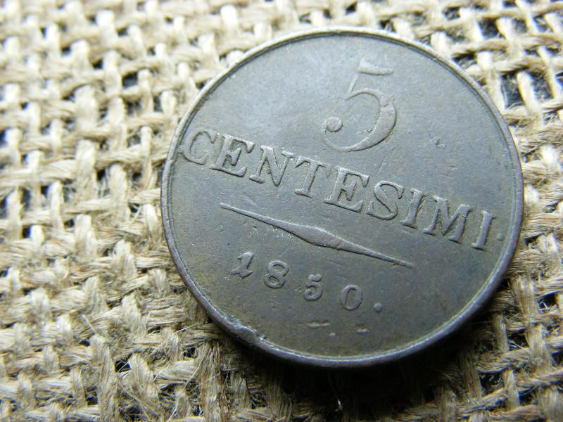 5 Centesimi, 1850, Ferenc József
