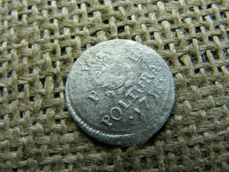 Ezüst 1 poltura érme, 1716