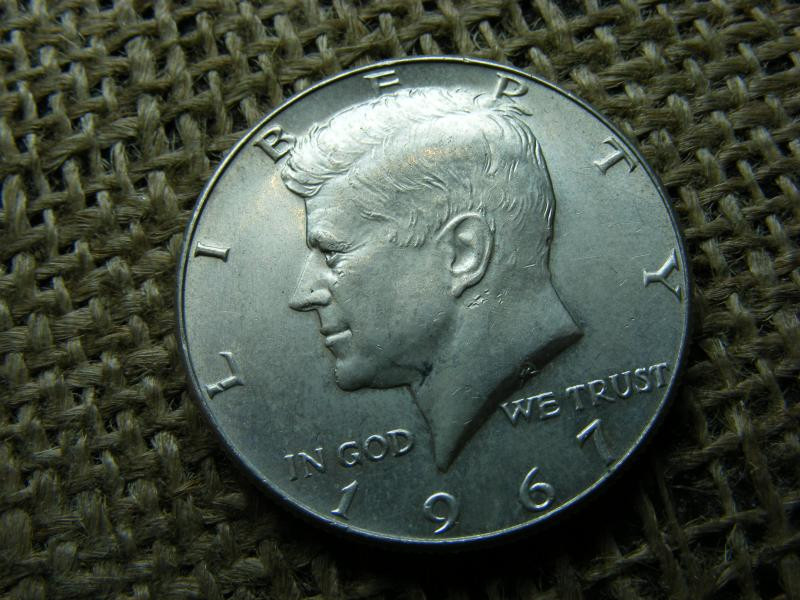 Ezüst USA 1/2 dollár, 1967
