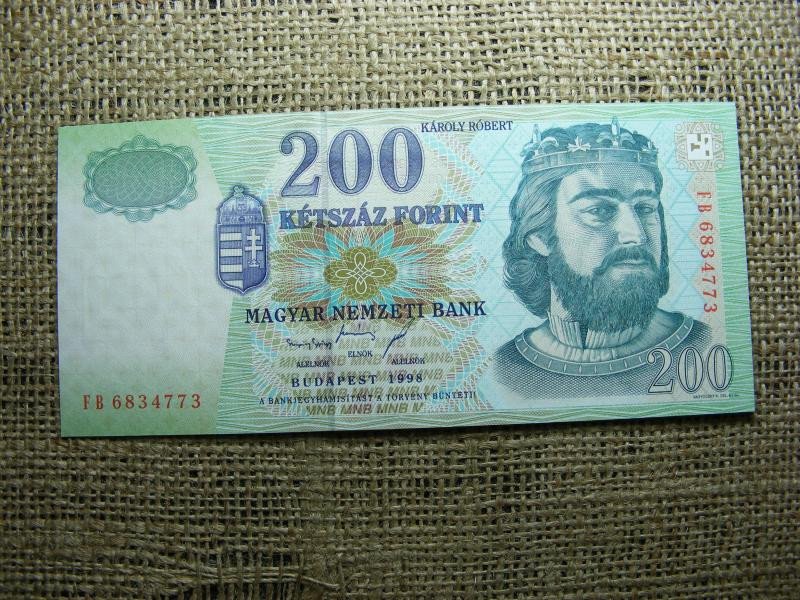 200 forintos bankjegy, 1998, FB, hajtatlan
