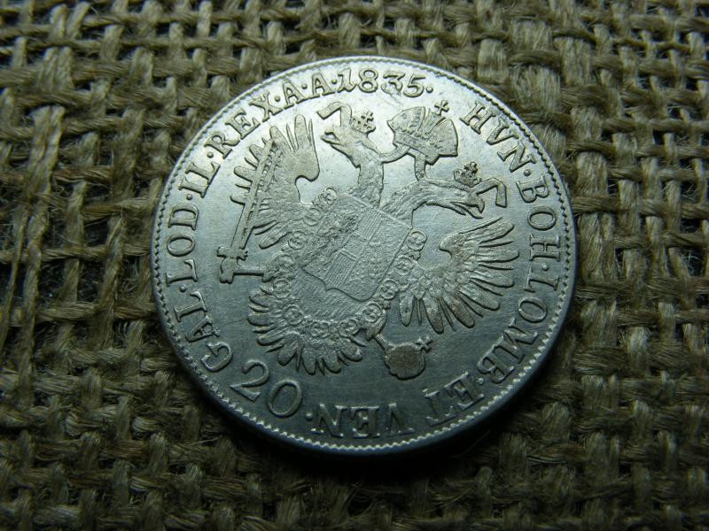 Ezüst 20 krajcár, 1835, B