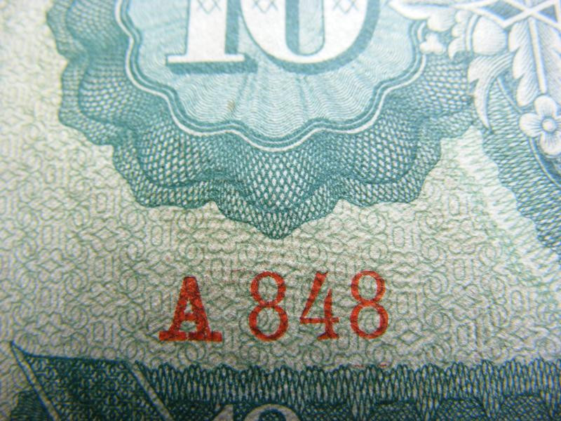 10 forintos bankjegy, 1962, fordított hátlapi alapnyomat