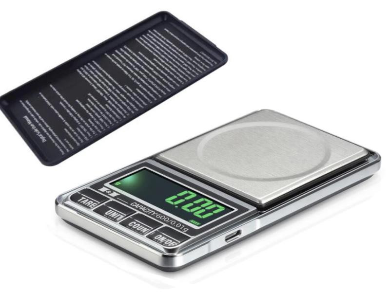 Digitális mérleg, 500g, USB, elemmel