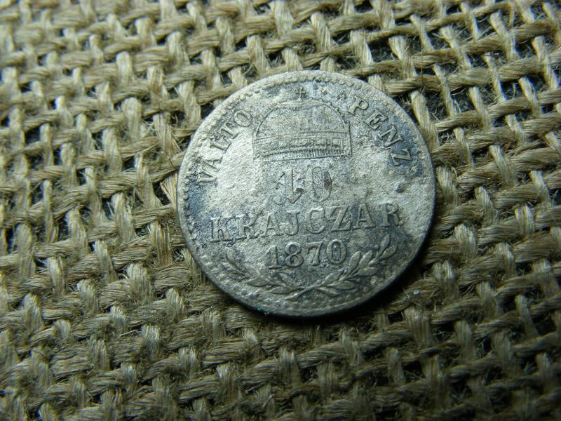 Ezüst 10 krajcár, 1870, KB VP