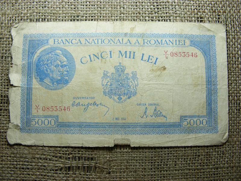 5000 Lei bankjegy, 1944, Május