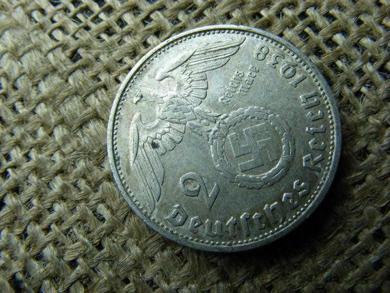 Ezüst Birodalmi 2 márka, 1938, G jelzés