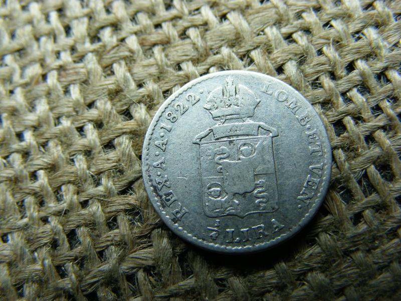 Ezüst 1/4 Lira, 1822, V