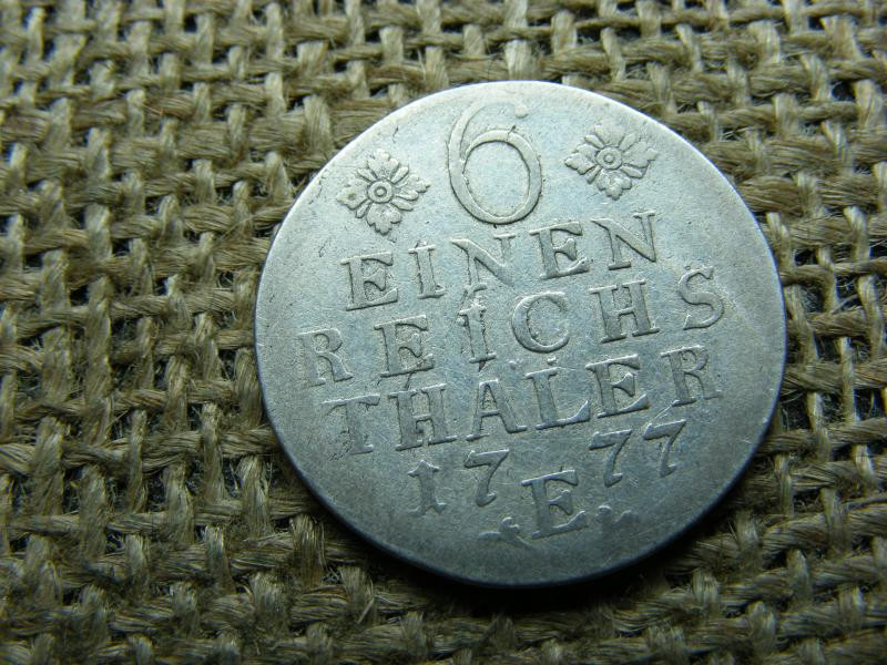 Ezüst 1/6 tallér, 1777, Németország