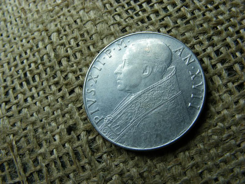 Vatikán 100 lira, 1955, lire