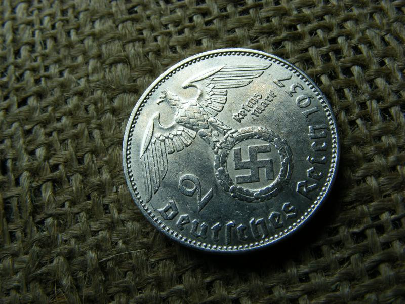 Ezüst Birodalmi 2 márka, 1937, J jel