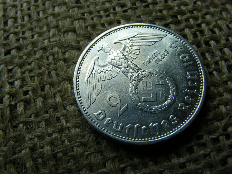 Ezüst Birodalmi 2 márka, 1939, A
