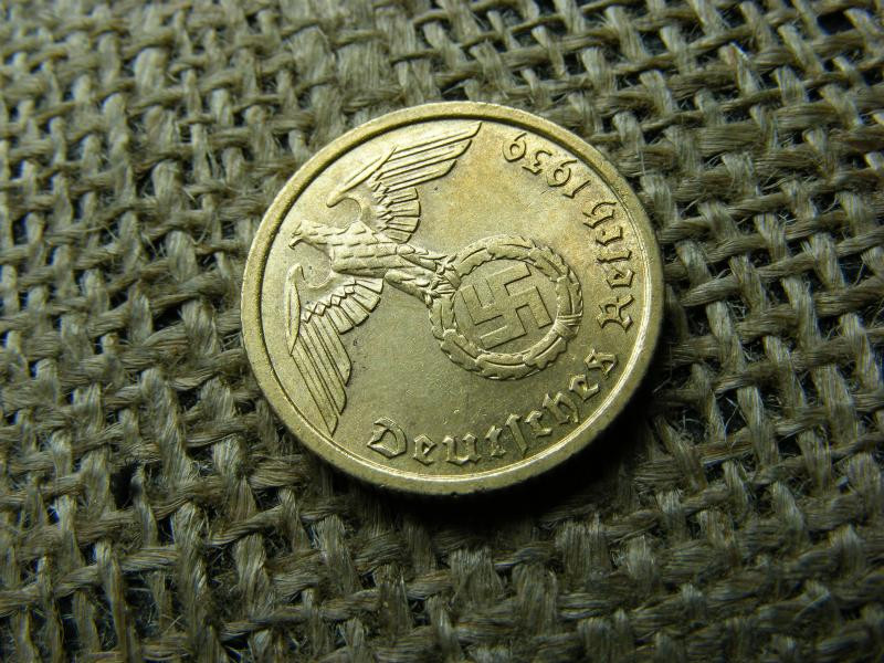 Birodalmi 10 pfennig érme, 1939, A