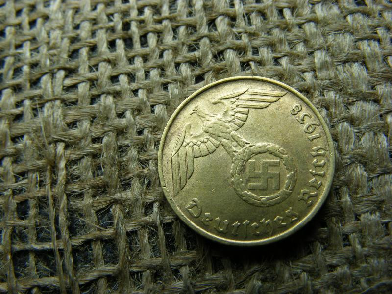 Birodalmi 5 pfennig, 1938 D