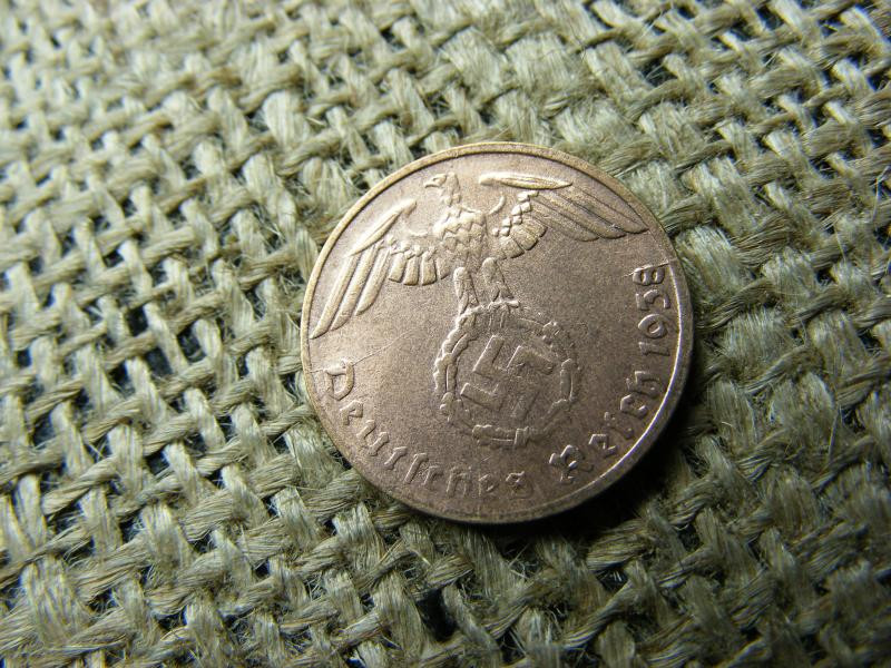 Birodalmi 1 pfennig érme, 1938, D