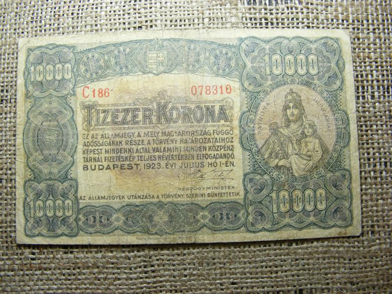 10000 korona bankjegy, 1923, Pénzjegynyomda