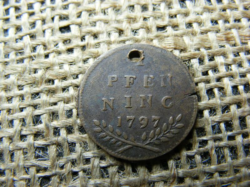 Salzburg 1 pfenning, 1797, ritka évszám