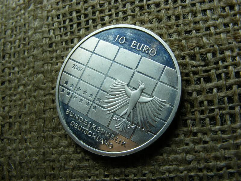 Ezüst 10 euró, 2007, Németország