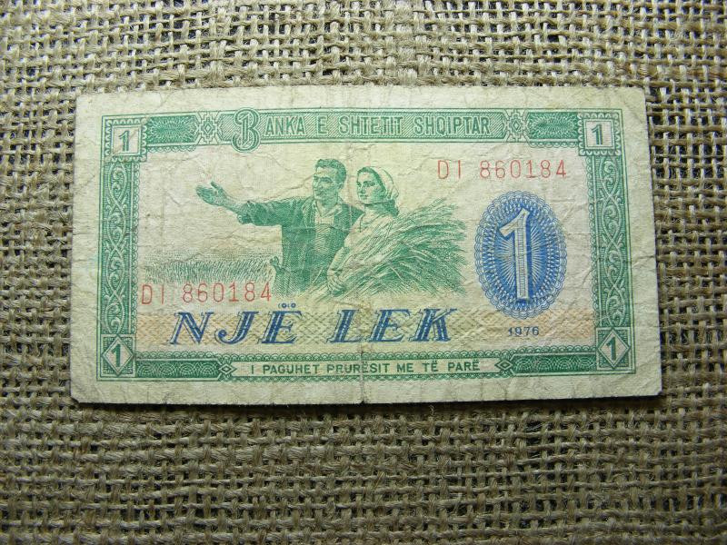 1 lek bankjegy, 1976, Albánia