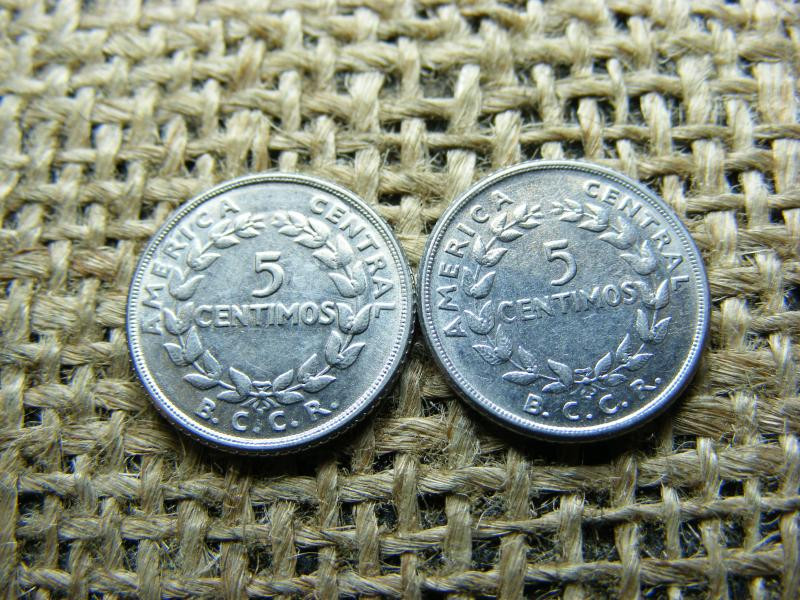 Costa Rica 5 centimos, 1958