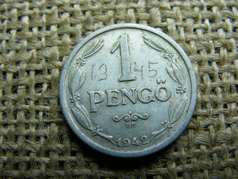 1 pengő, 1942, Szakáts József korabeli vésettel