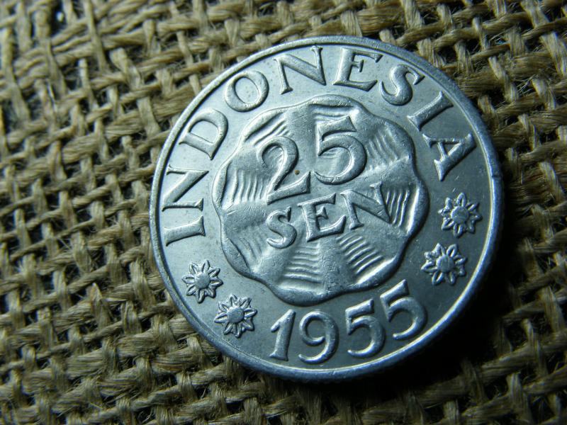 Indonézia 25 sen, 1955