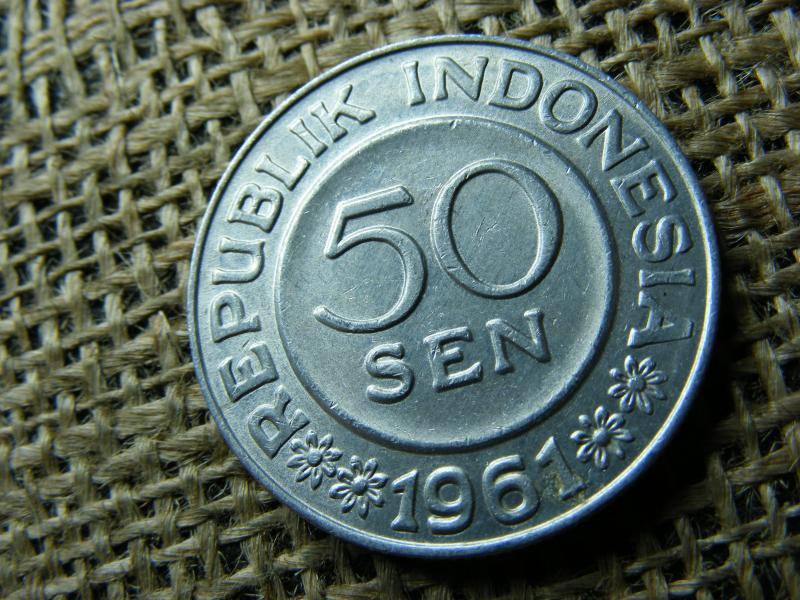 Indonézia 50 sen, 1961