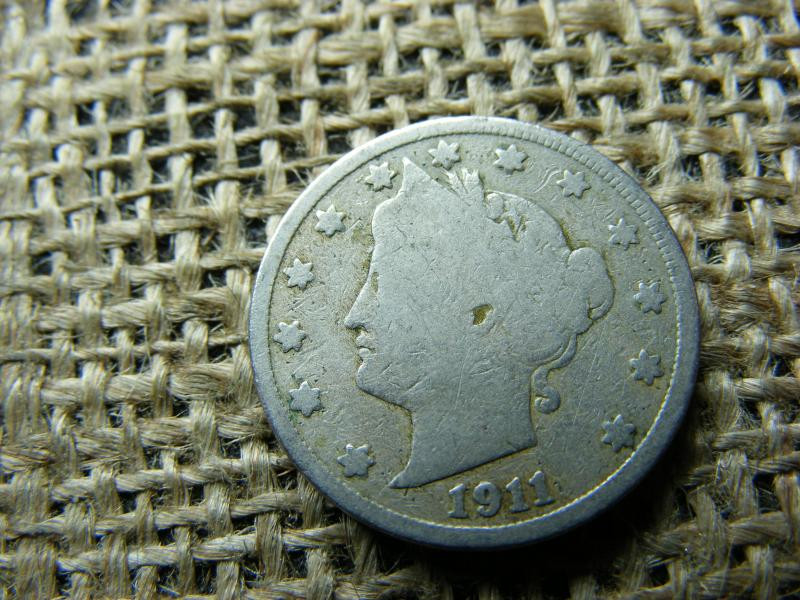 USA 5 centes érme, 1911, V cents