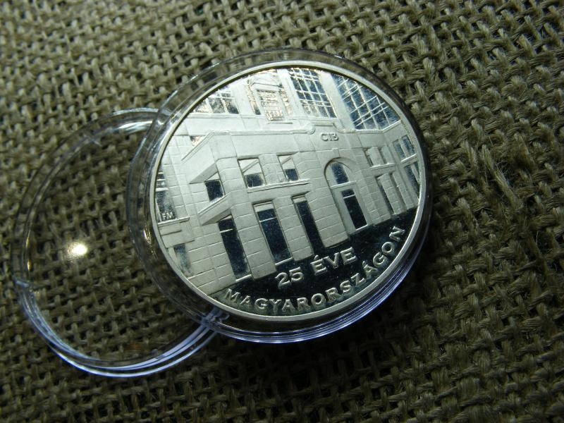CIB Bank Emlékérem, 1991, Ezüstözött